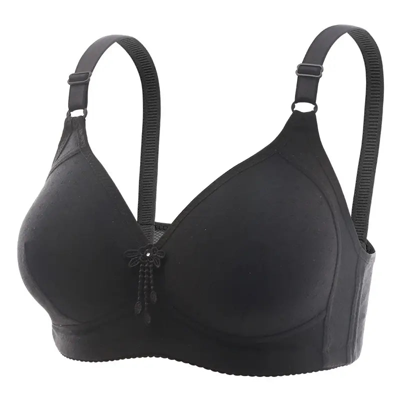 Pink Anti-Sagging Bra for Plus Size Comfortable Daily Wear