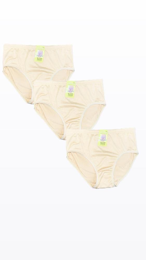 Peach Cotton Underwear Pack of 3 Lightweight Daily Wear