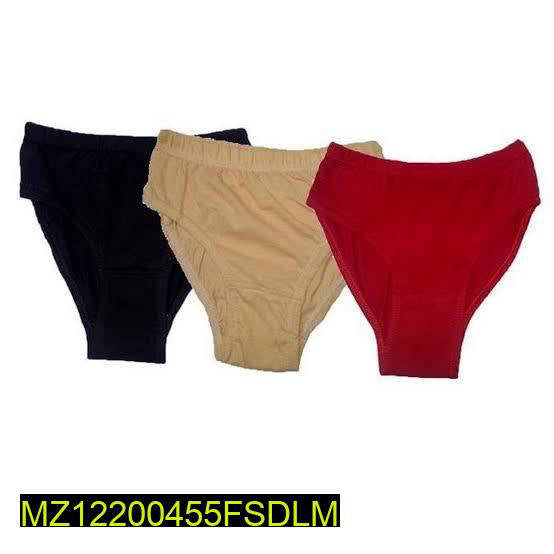 Premium Cotton Briefs Pack of 3 for Women