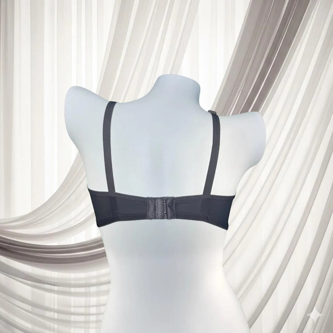 Grey Lace Bra for Daily Wear, Adjustable Straps, Breathable