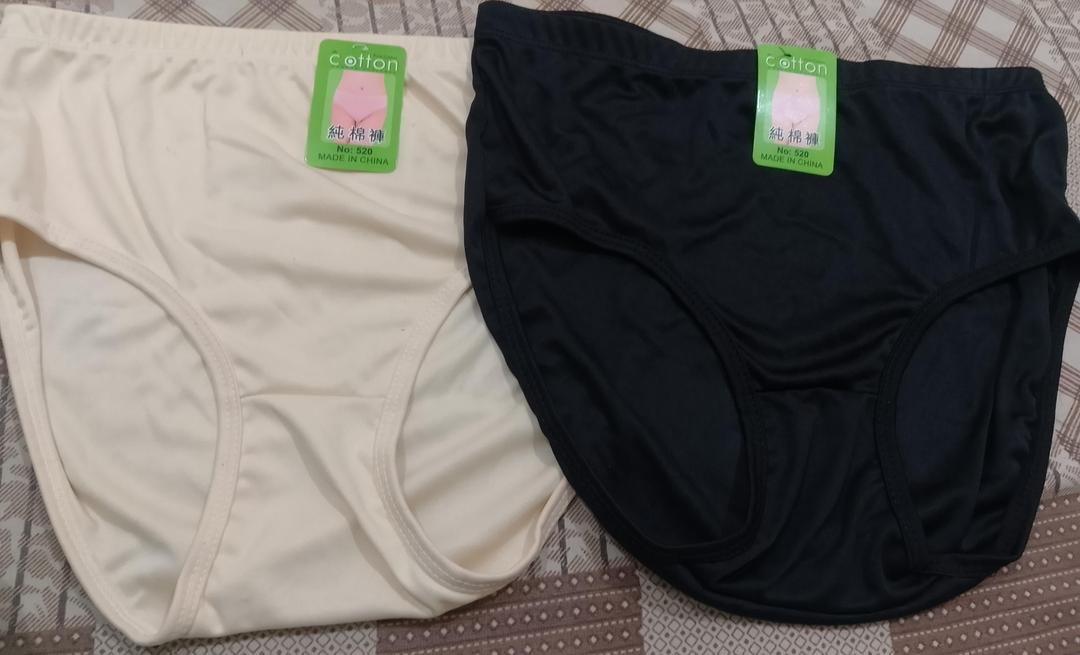 Black Cotton Plain Panties Lightweight Breathable Daily Wear