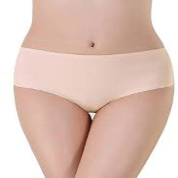 Beige Cotton Plain Panties Lightweight Daily Wear S M L