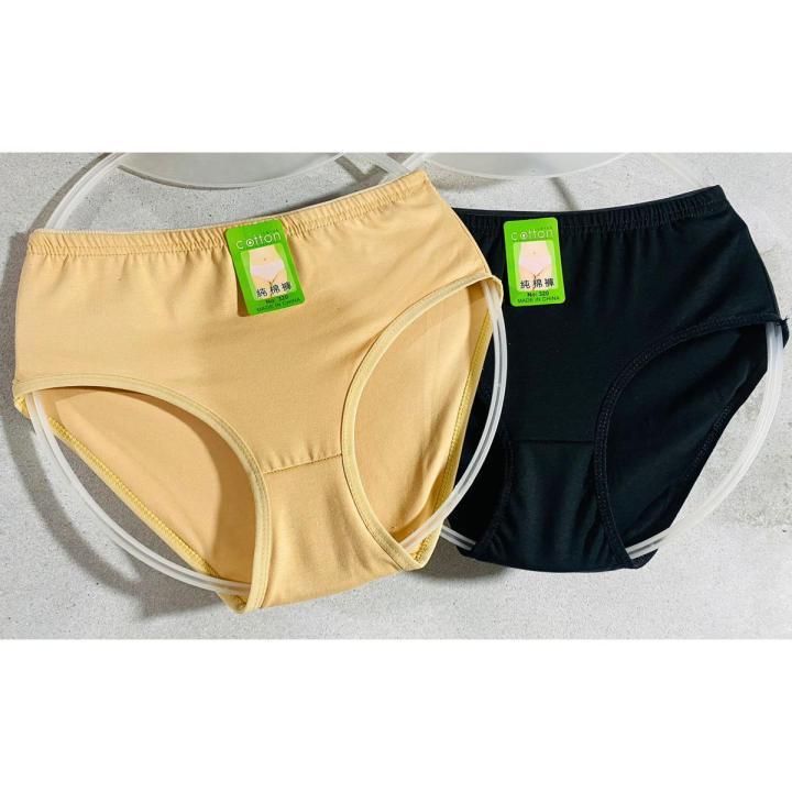 Beige Cotton Plain Panties Lightweight Daily Wear S M L