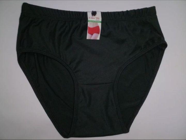 Black Plain Jersey Panties Lightweight Comfortable All Season