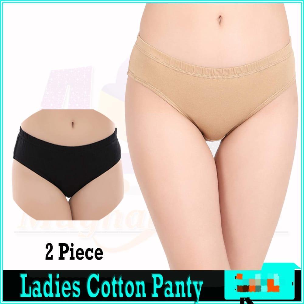 Premium Quality Plain Panties Skin Black 1 Piece