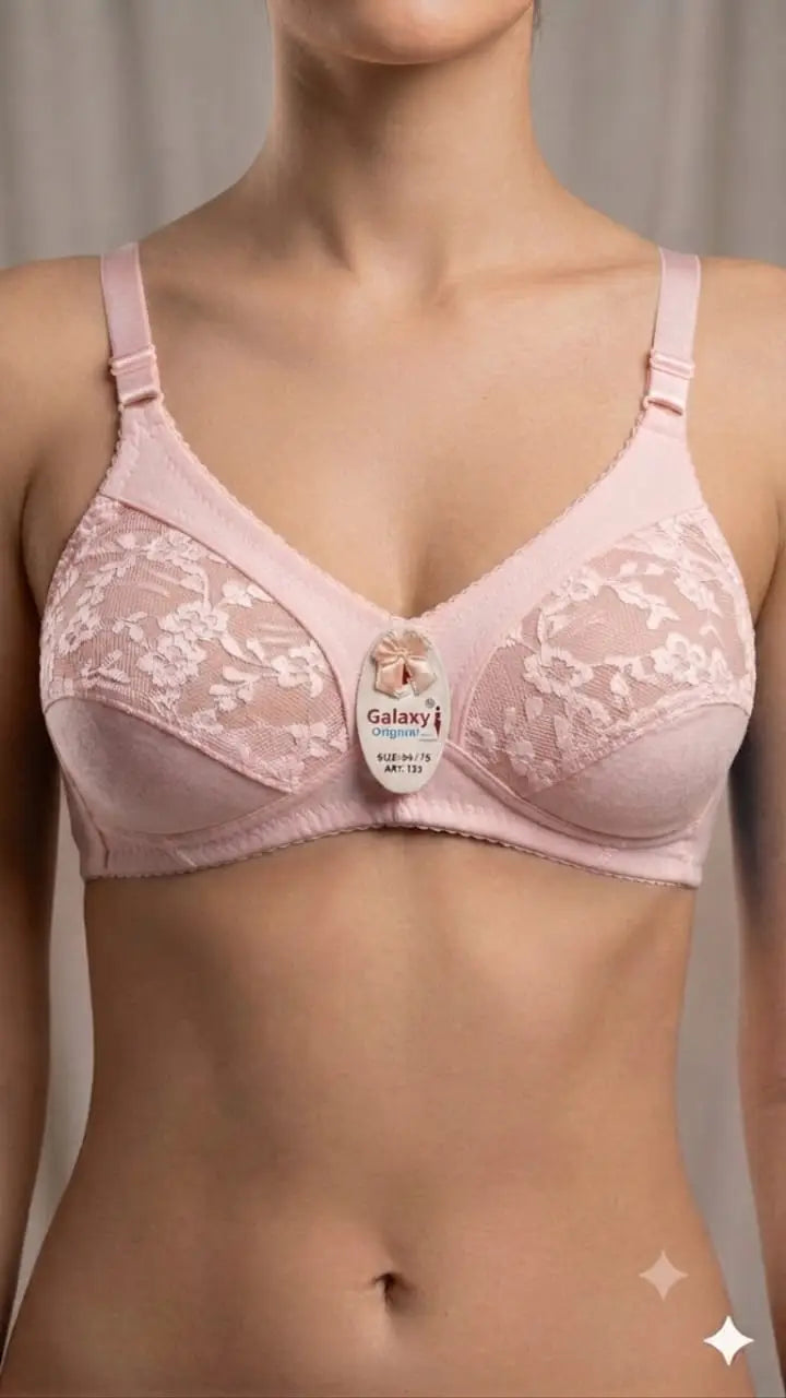 Cotton Embroidered Light Weight Bra Top