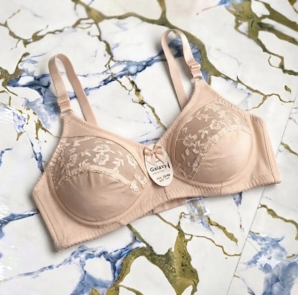 Cotton Embroidered Light Weight Bra Top