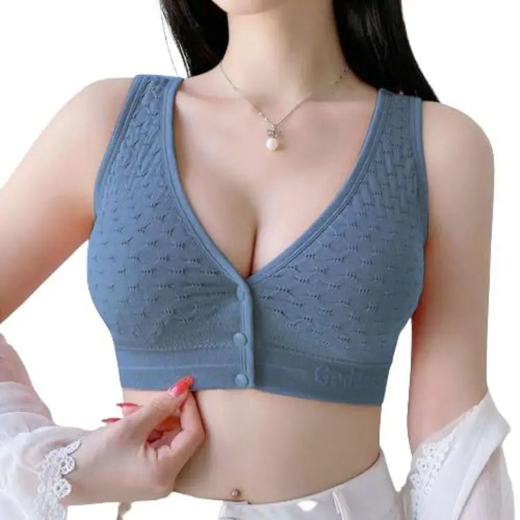 Jersey Chikan Embroidered Padded Bra Top