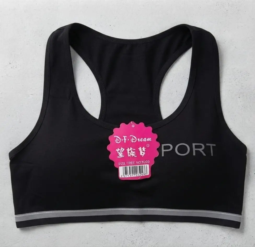 Jersey Plain Comfortable And Lightweight Sports Bra