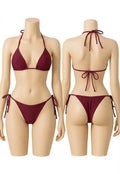 Silk Plain Comfortable And Lightweight Bikini Set / Swim Wear Bikini