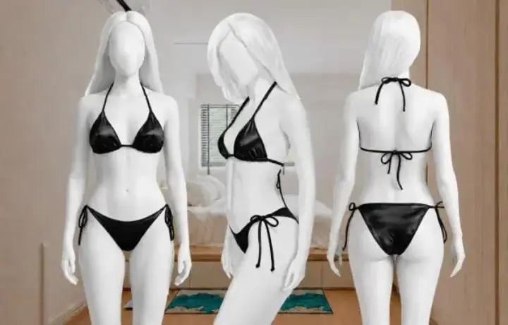 Silk Plain Comfortable And Lightweight Bikini Set / Swimwear For Girls / Bra & Panty