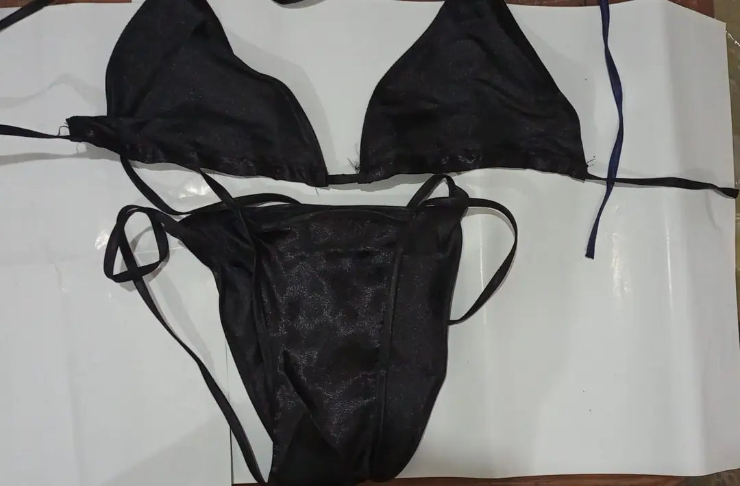 Silk Plain Comfortable And Lightweight Bikini Set / Swimwear For Girls / Bra & Panty