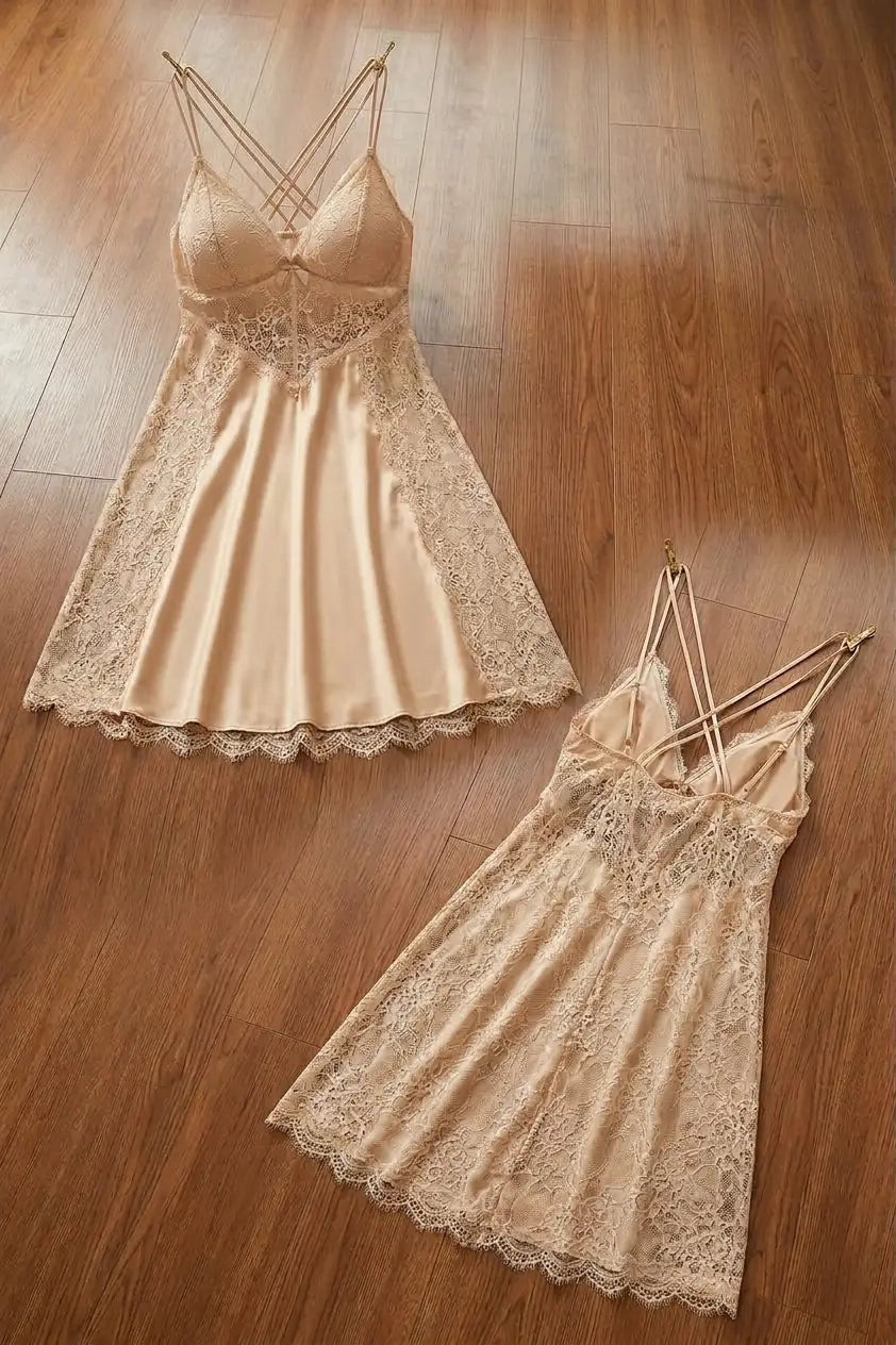 Silk Lace Comfortable And Lightweight Lingerie Set