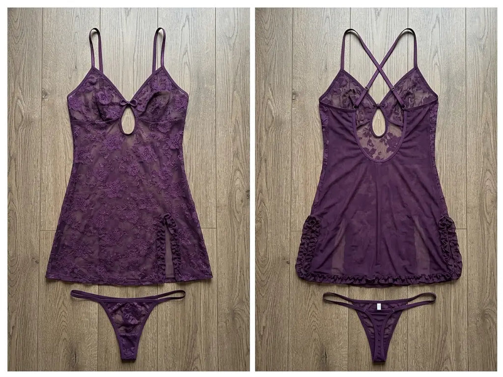Net Comfortable And Lightweight Lingerie Set / Night Suit