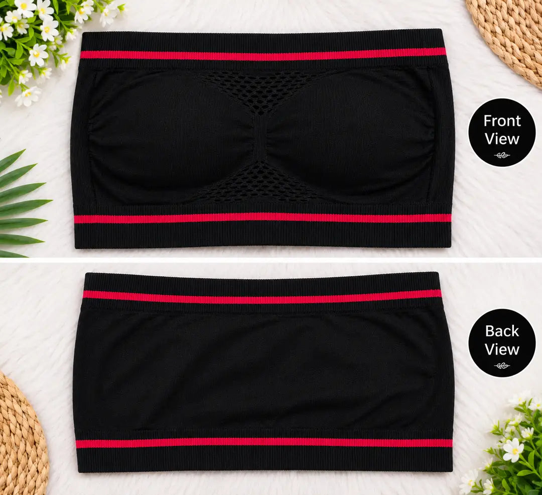 Strapless Sports Bra - Soft & Non Padded Bra imported