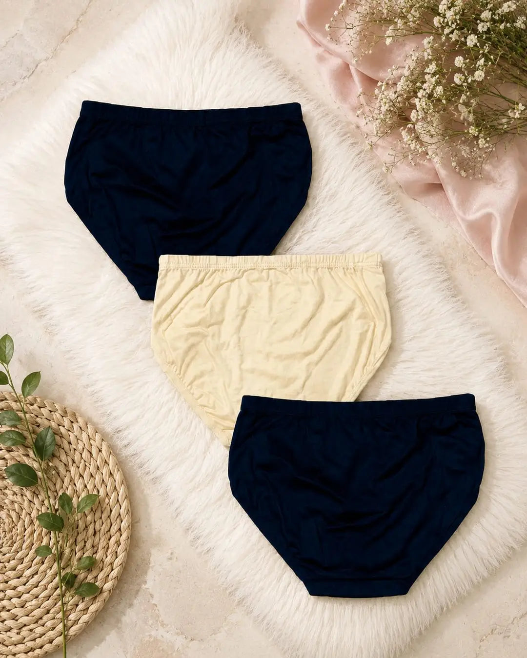 Cotton Plain Comfortable And Breathable Plain Panties premium quality