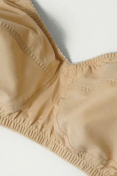 Cotton Plain Lightweight And Breathable Full Cup Bra