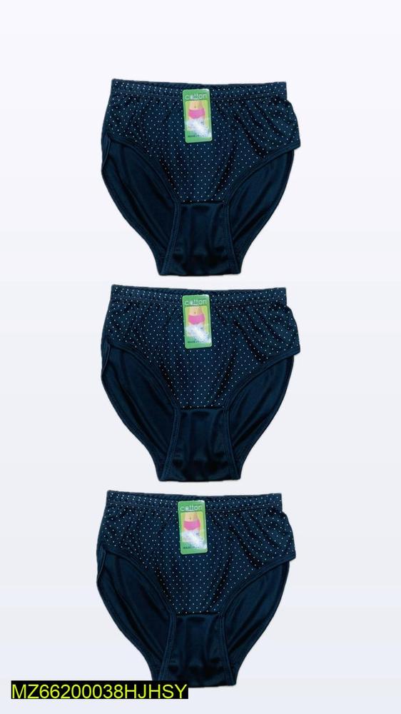 Premium Cotton Printed Panties for Women - 3 Pcs Pack