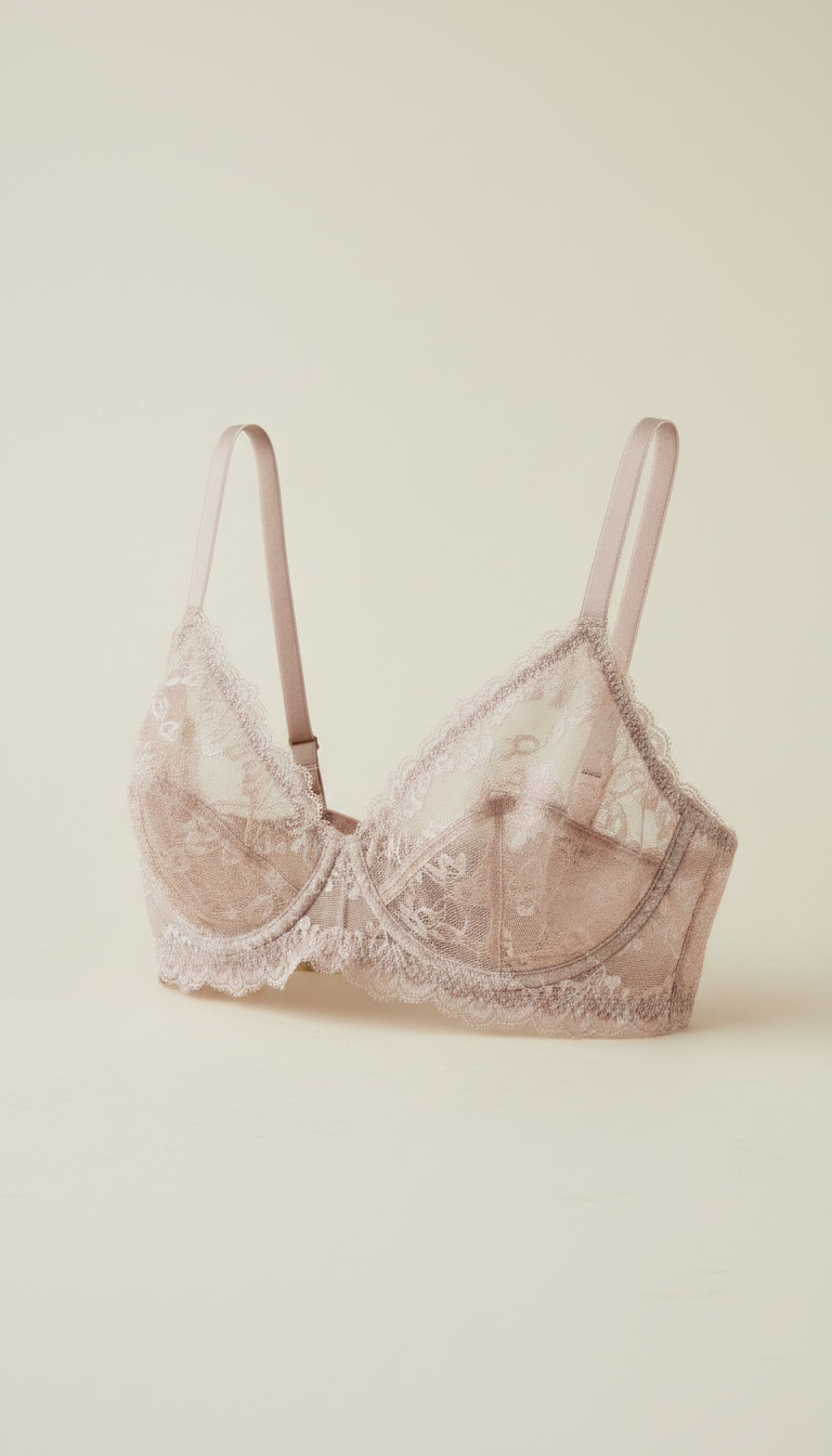 Alternate angle view of Italian Lace Bralette